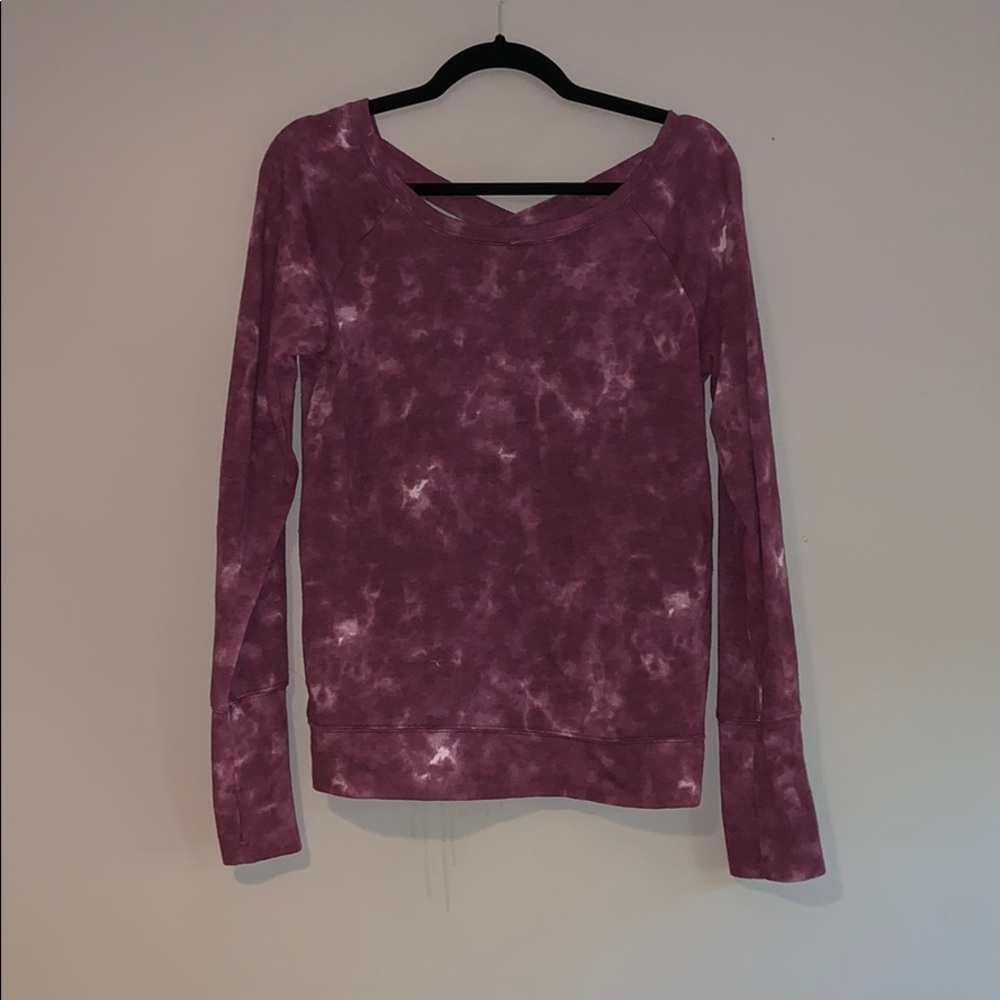 Purple tye-dye sweatshirt